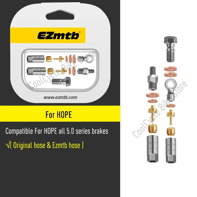 EZMTB Bike Hydraulic Brake Hose 4 Layer kevlar K20 K28 5-Layer Stainless Steel Cable for Shimano Magura Sram Avid Hope Adapters