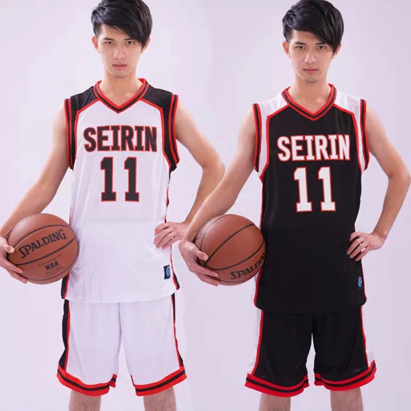 Anime Kuroko no Basket Basuke Cosplay Uniform SEIRIN Basketball 10 11 Kagami Taiga Jersey Set Sportswear T-shirt Shorts Costume