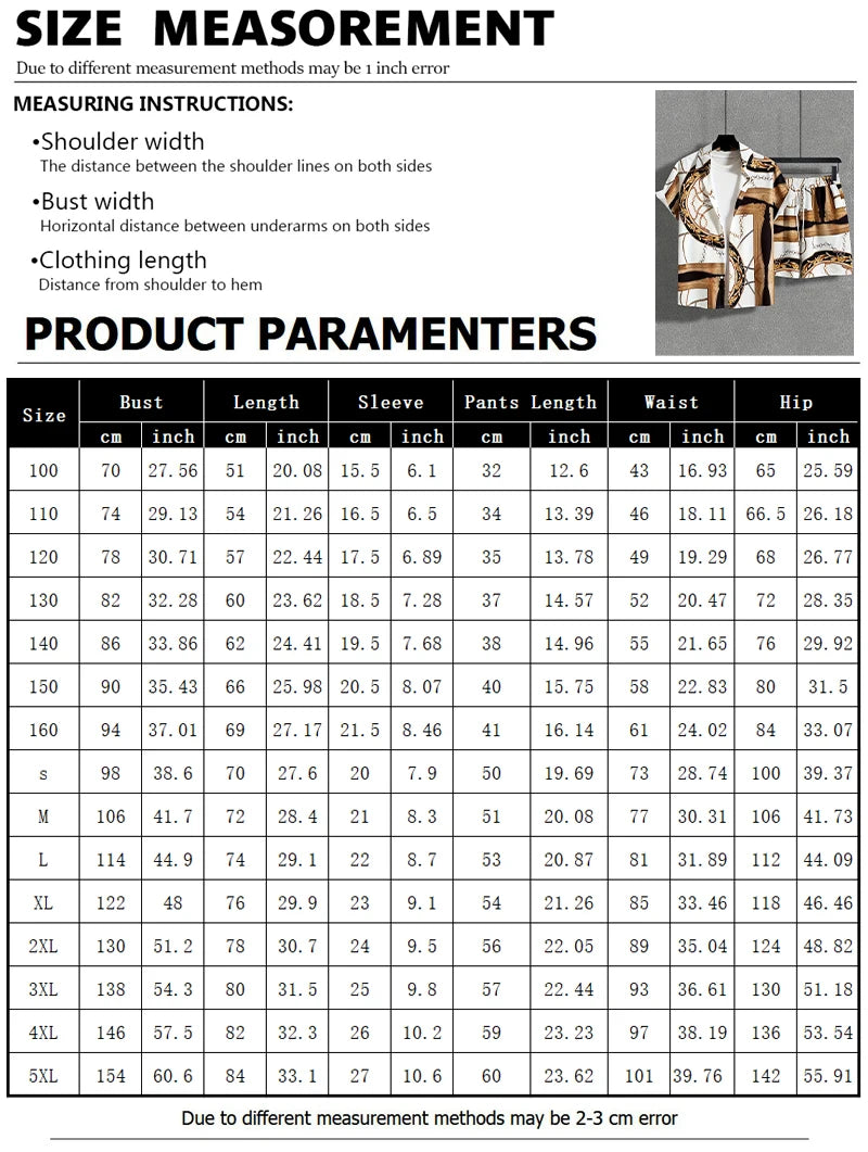 2024 Men Sets Print Patchwork Lapel Short Sleeve Casual Shirt Beach Shorts Summer Streetwear Vacation Hawaiian Suits Men S-5XL