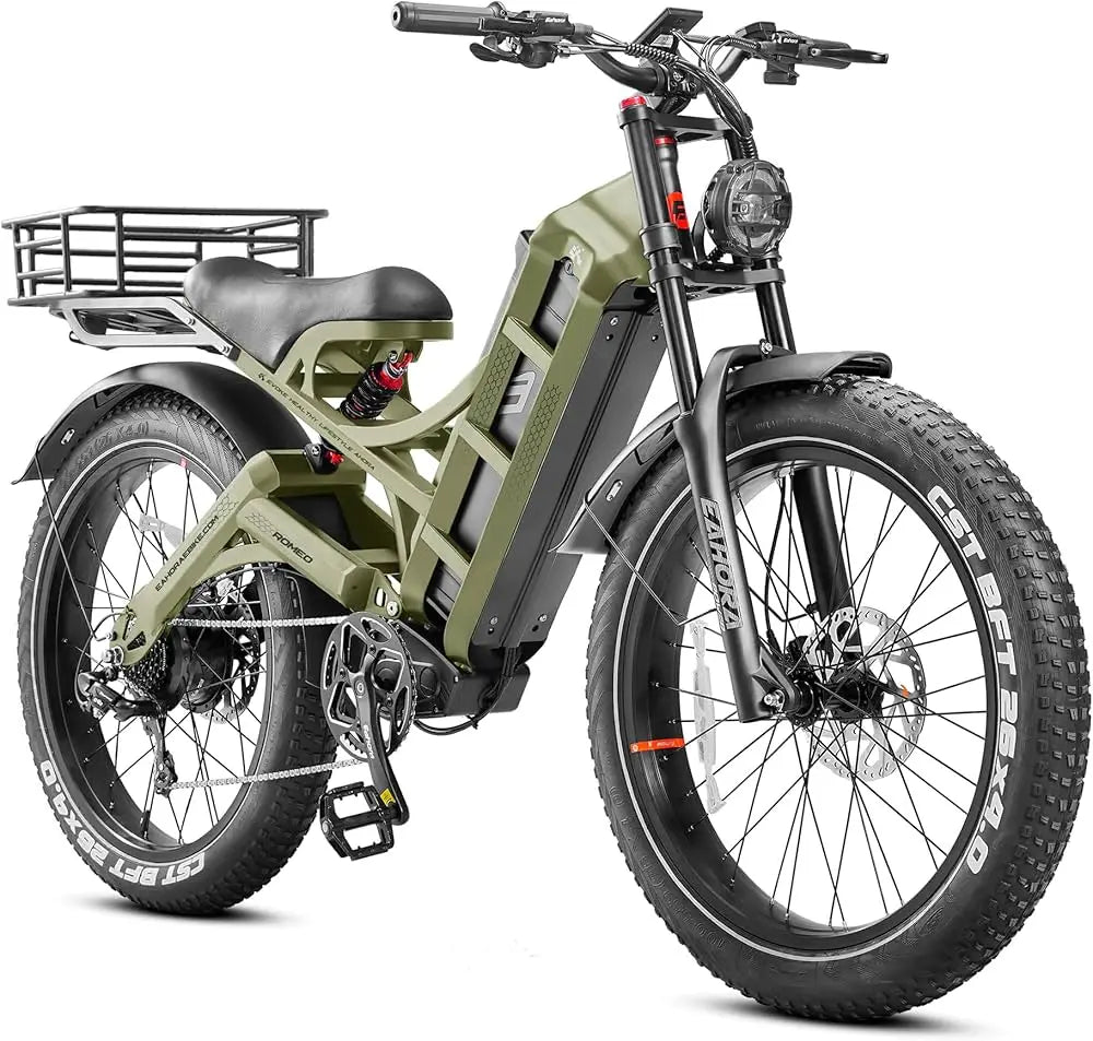 BEST DEALS ON 2026 eAhora Romeo Dual-Motor Ebike - 50Mph 5600W 60-80AH 250Miles Long Range Electric Bike