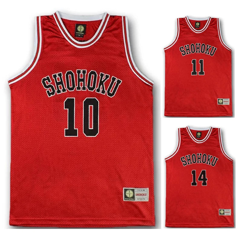 Anime Jersey Shohoku #10 Sakuragi Hanamichi Cosplay Basketball Uniform Halloween Costume Gift For Men Quality Package