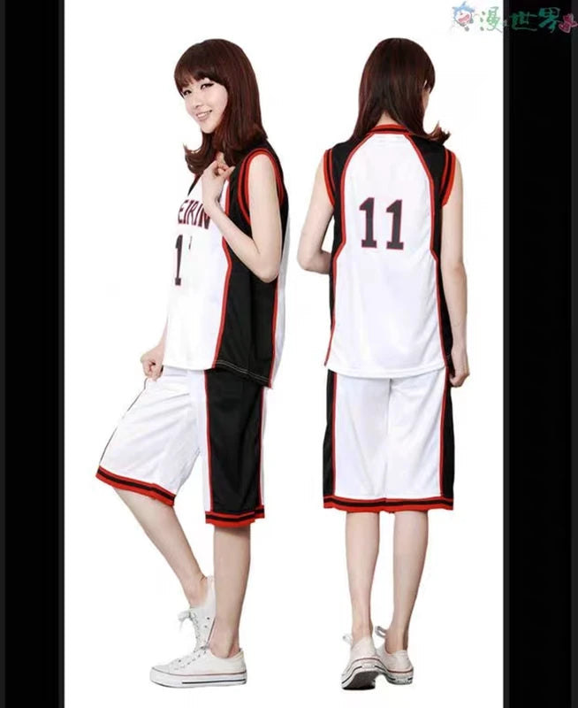Anime Kuroko no Basket Basuke Cosplay Uniform SEIRIN Basketball 10 11 Kagami Taiga Jersey Set Sportswear T-shirt Shorts Costume