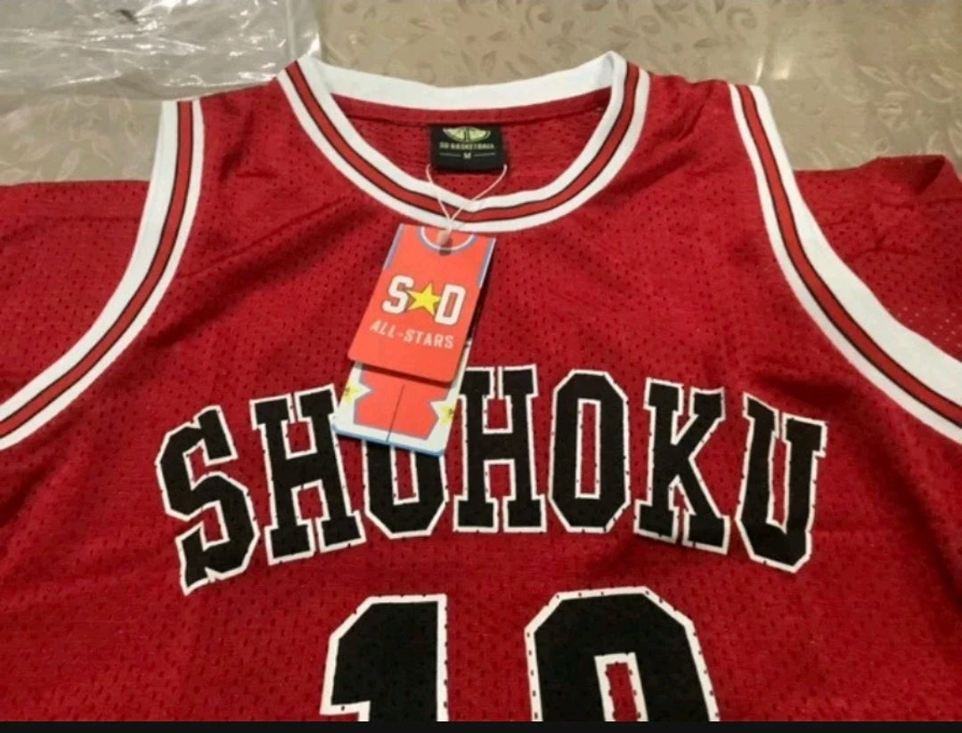 Anime Jersey Shohoku #10 Sakuragi Hanamichi Cosplay Basketball Uniform Halloween Costume Gift For Men Quality Package
