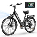 Urlife E26 Peak 750W Electric Bike for Adults Commute 36V Removable Battery Top Speed 32KMH 26''x2'' Standard Tire 7-Speeds E-bike