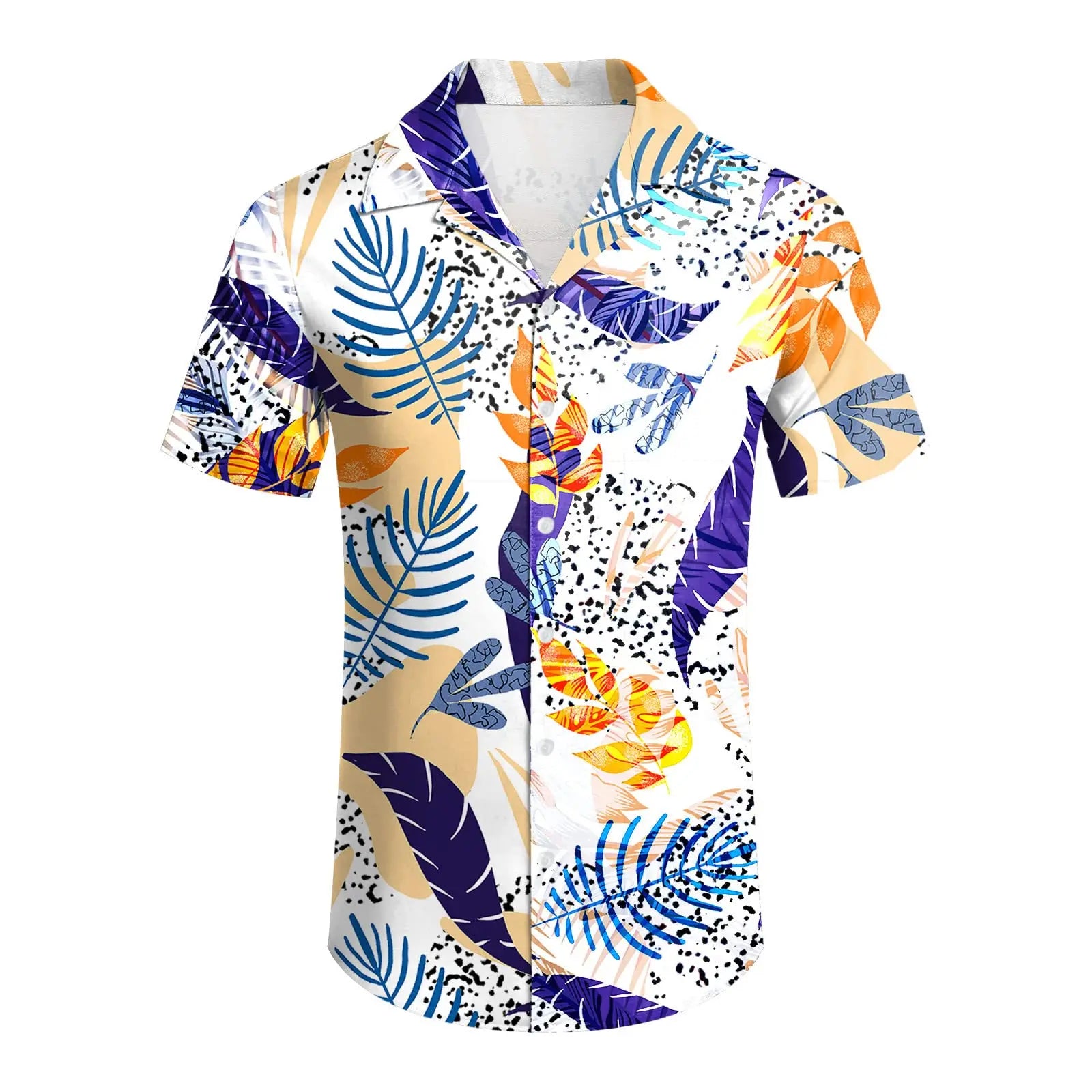 2024 Men Sets Print Patchwork Lapel Short Sleeve Casual Shirt Beach Shorts Summer Streetwear Vacation Hawaiian Suits Men S-5XL