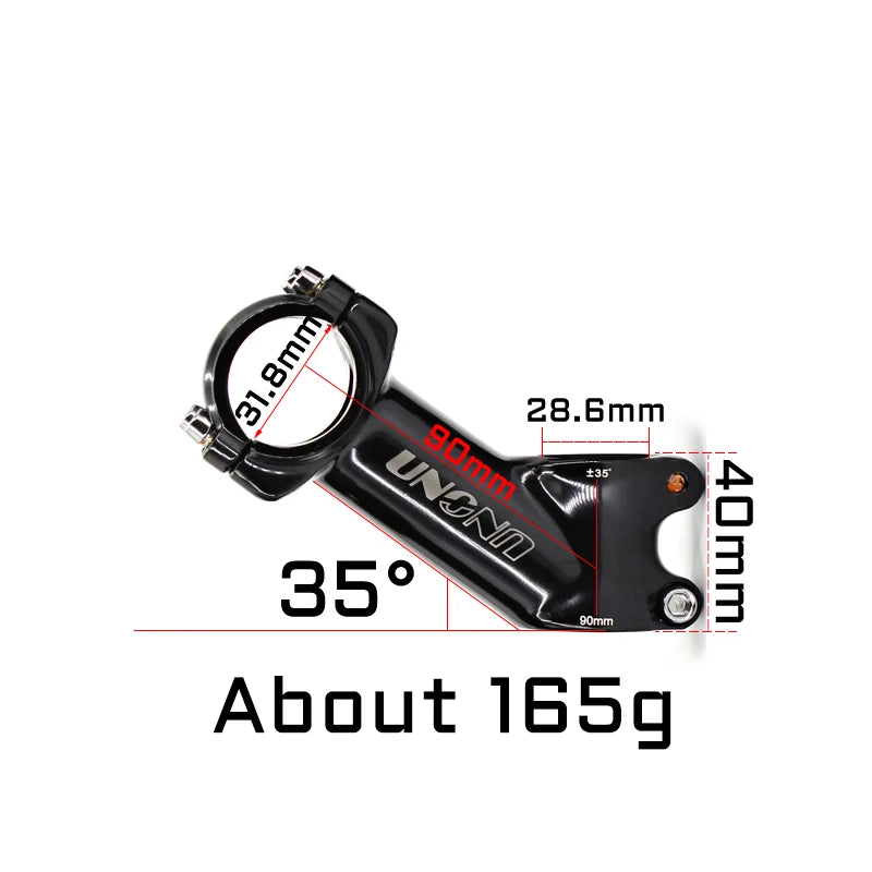 UNO 7 MTB Bike Stem 17 Degree Ultralight Alu 6061 60-130mm Bicycle Stem 35 Degree Kalloy Stem Mountain Bicycle Handlebar Stem