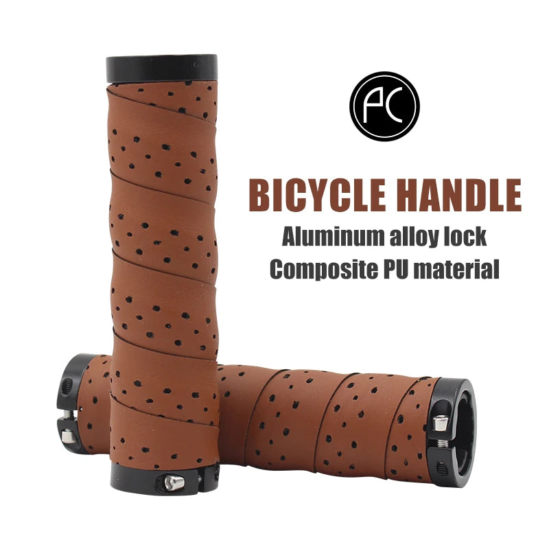 PCycling Bicycle Grips Punch PU Comfortable Non-slip Moisture Absorption Handlebar Tape MTB Road Bike Ultralight Cycling Parts