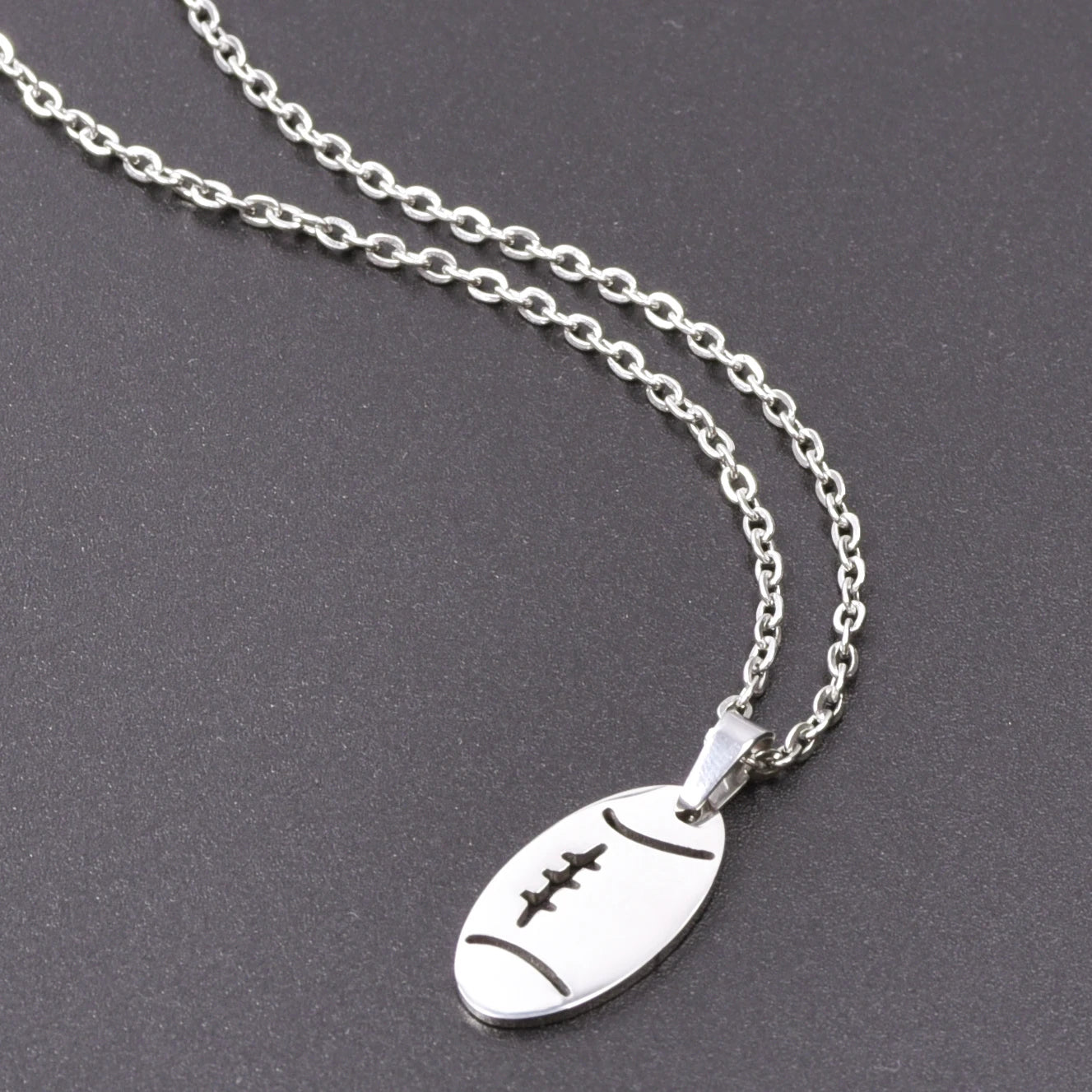 Fashion Ball Necklace Stainless Steel Jewelry Basketball No.24 Charm Pendant Necklaces For Women Men Sports Trinket Choker Gift