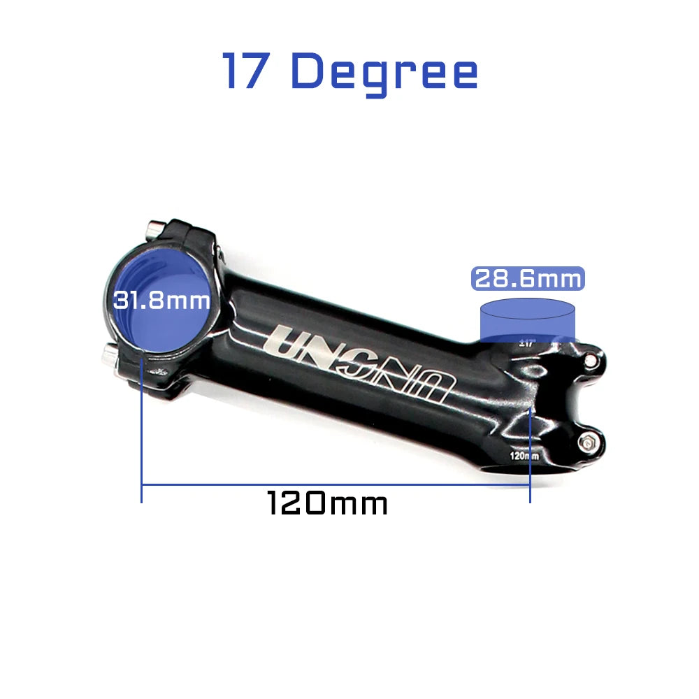 UNO 7 MTB Bike Stem 17 Degree Ultralight Alu 6061 60-130mm Bicycle Stem 35 Degree Kalloy Stem Mountain Bicycle Handlebar Stem