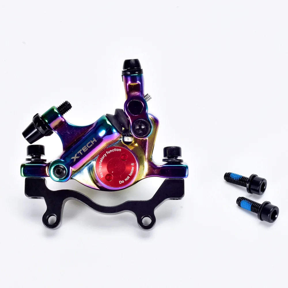 ZOOM Bicycle Hydraulic Disc Brake MTB Mountain Road Bike Bicycle Hydraulic Oil Line Pulling Disc Brake XTECH HB100 Front & Rear