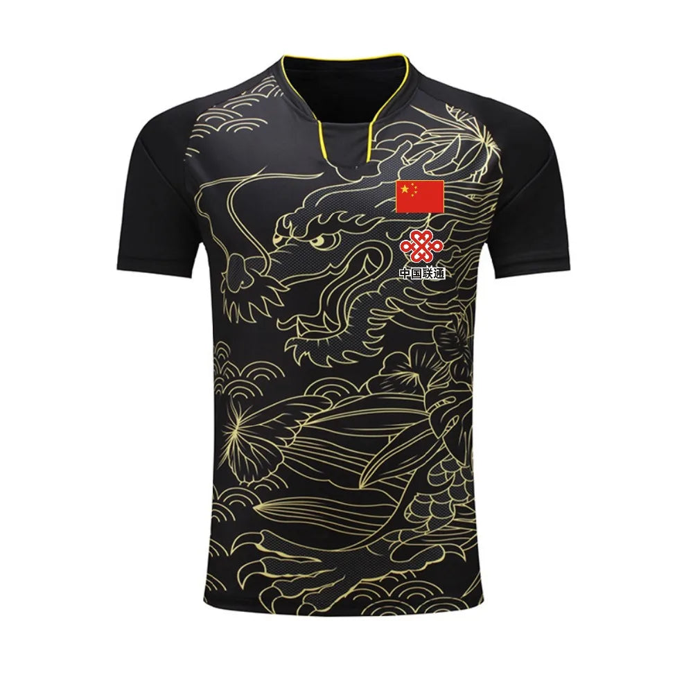 sports CHINA Dragon table tennis Jerseys Shorts Men Women Child kids ping pong Jersey Table tennis Shirt Sets sport soccer shirt