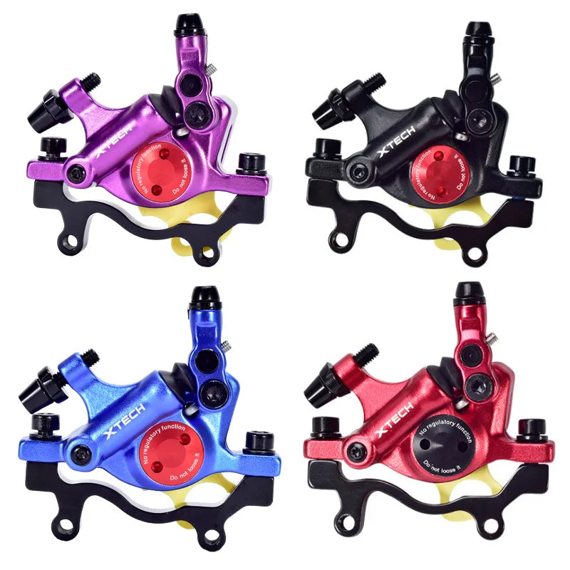 ZOOM Bicycle Hydraulic Disc Brake MTB Mountain Road Bike Bicycle Hydraulic Oil Line Pulling Disc Brake XTECH HB100 Front & Rear