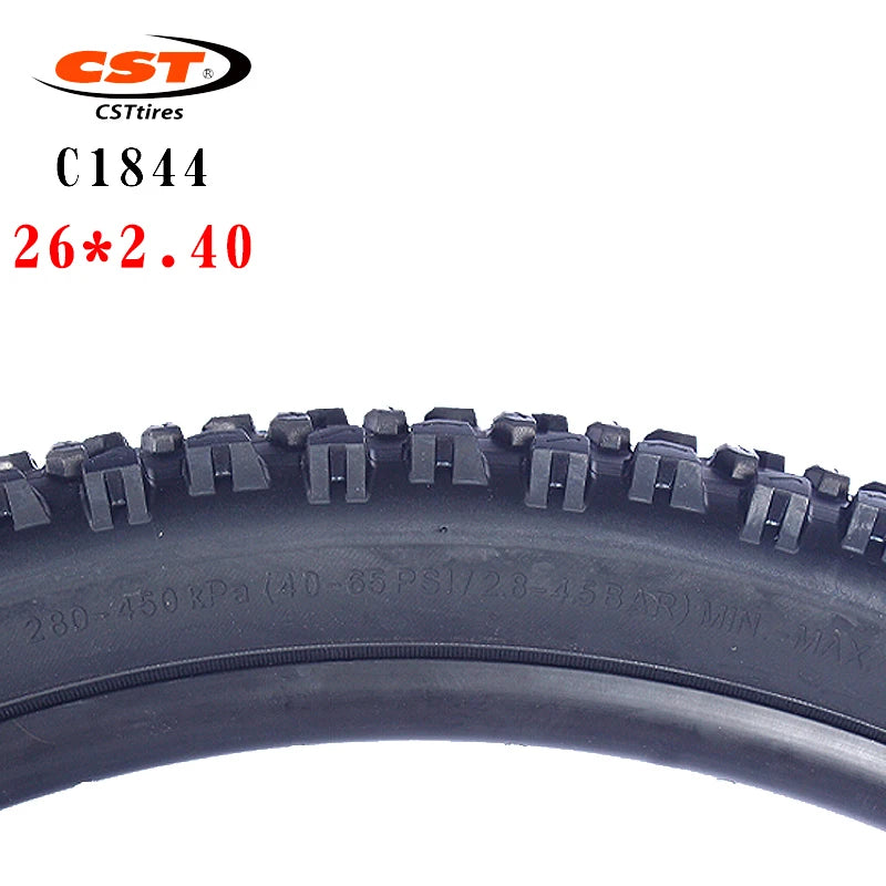 CST ROCK HAWK 26 inch mountain bike tire C1844 steel wire  26*2.40 27.5*2.25 MTB Bicycle thickened tyre