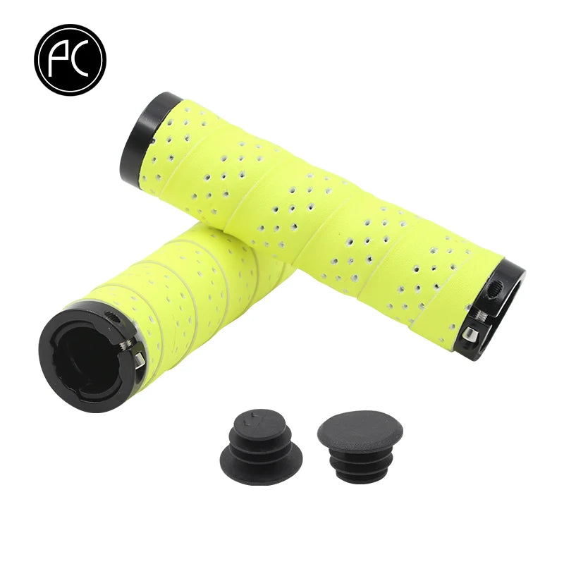 PCycling Bicycle Grips Punch PU Comfortable Non-slip Moisture Absorption Handlebar Tape MTB Road Bike Ultralight Cycling Parts
