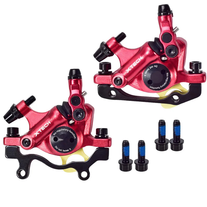 ZOOM Bicycle Hydraulic Disc Brake MTB Mountain Road Bike Bicycle Hydraulic Oil Line Pulling Disc Brake XTECH HB100 Front & Rear