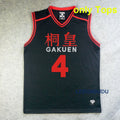 Anime Basuke Cosplay GAKUEN School Uniforms Aomine Daiki Men Basketball Jersey Sportswear T-shirt Shorts Costume 4 5 6