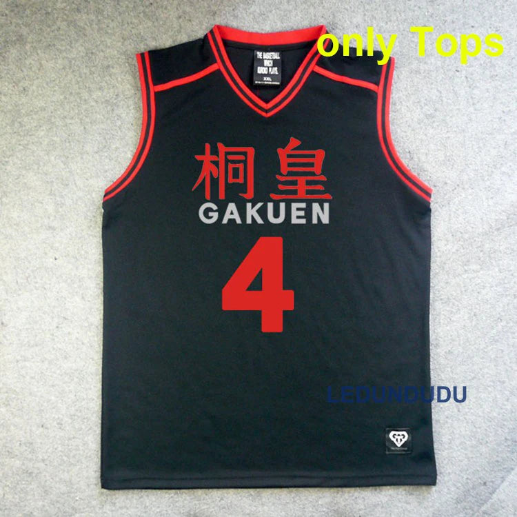 Anime Basuke Cosplay GAKUEN School Uniforms Aomine Daiki Men Basketball Jersey Sportswear T-shirt Shorts Costume 4 5 6