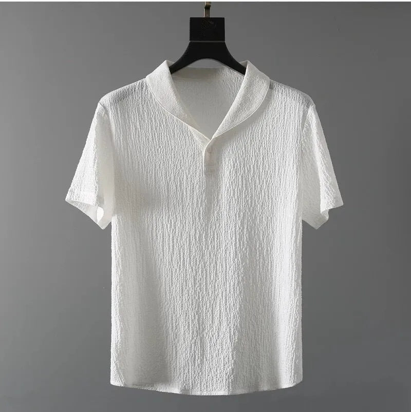 (Shirt+Trousers) 2026 Summer new arrival Men Fashion Classic Shirt men Business Casual Shirts Men A Set Of Clothes Size M-4XL