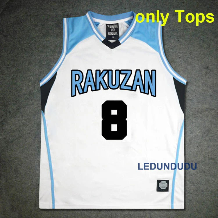 Japan Anime Basket Cosplay Rakuzan School Uniforms Akashi Seijuro Men Jersey Sportswear T-shirt Shorts Basketball Costume Set