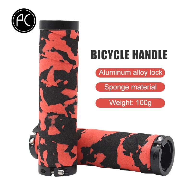 PCycling-Ultralight Bicycle Grips, Camouflage Sponge, Comfortable, Non-slip, Absorption Handle Tape, MTB Road Bike Parts