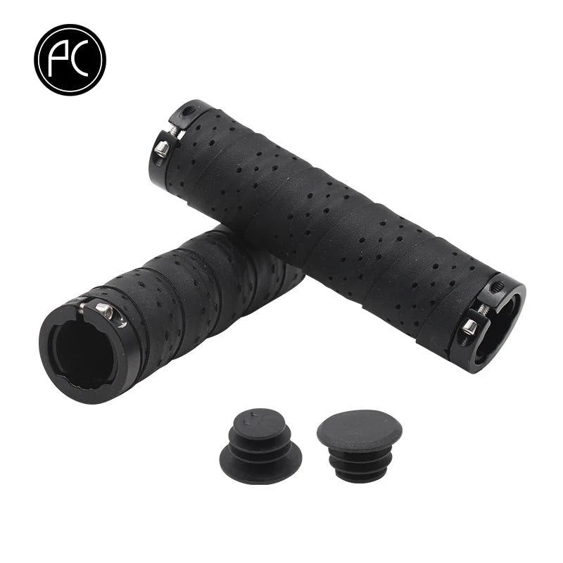 PCycling Bicycle Grips Punch PU Comfortable Non-slip Moisture Absorption Handlebar Tape MTB Road Bike Ultralight Cycling Parts