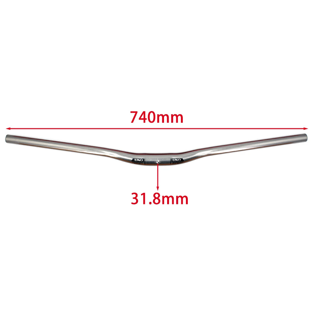UNO Aluminum Alloy Bicycle Handlebar Extra Long Bike Handlebar 31.8MM 780MM Bicycle Bars Handlebars Bicycle Uno Steering Wheel