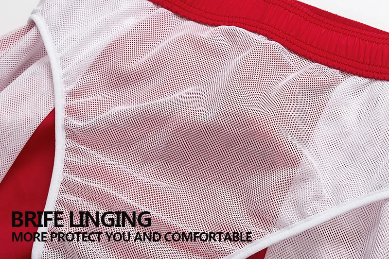 Datifer Brand Summer Men Shorts Fashion Nylon Solid Mesh Liner Traje De Baño Drawstring For Swimsuits Male Surf Sports Shorts
