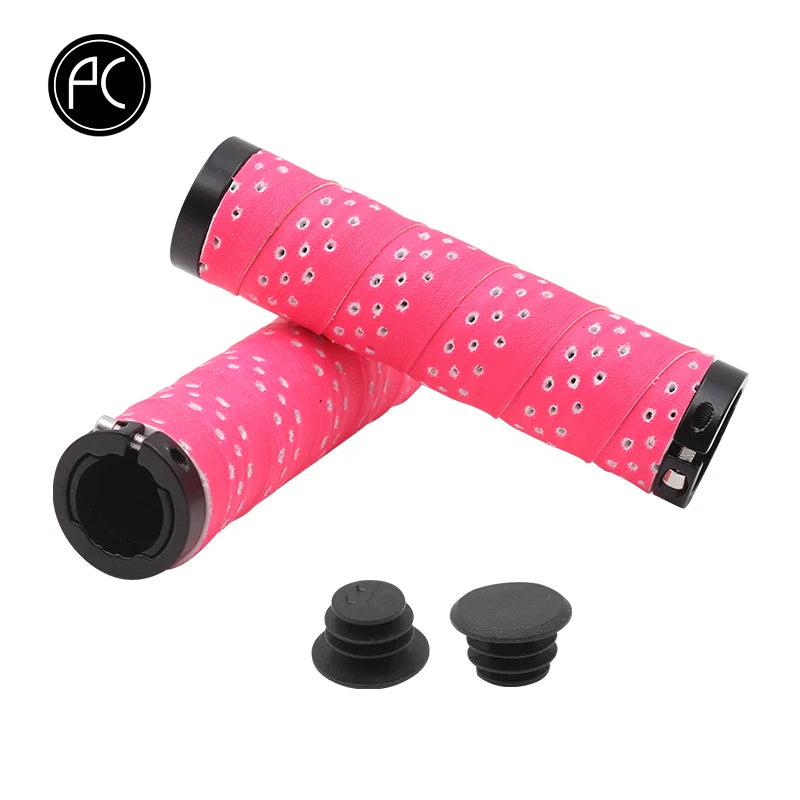 PCycling Bicycle Grips Punch PU Comfortable Non-slip Moisture Absorption Handlebar Tape MTB Road Bike Ultralight Cycling Parts