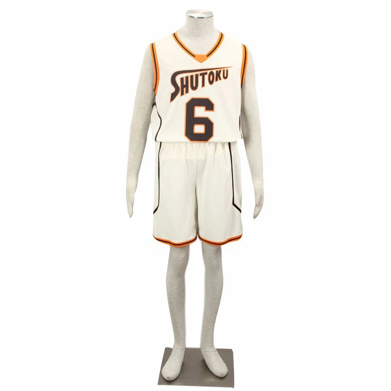 Kuroko no Basuke SHUTOKU No. 6 10 Midorima Shintaro Basketball Cosplay Costume Jersey Costume Sports Uniform