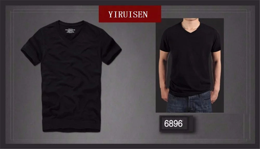 Summer t shirt 2018 new 100% cotton solid t-shirt men short sleeve camiseta