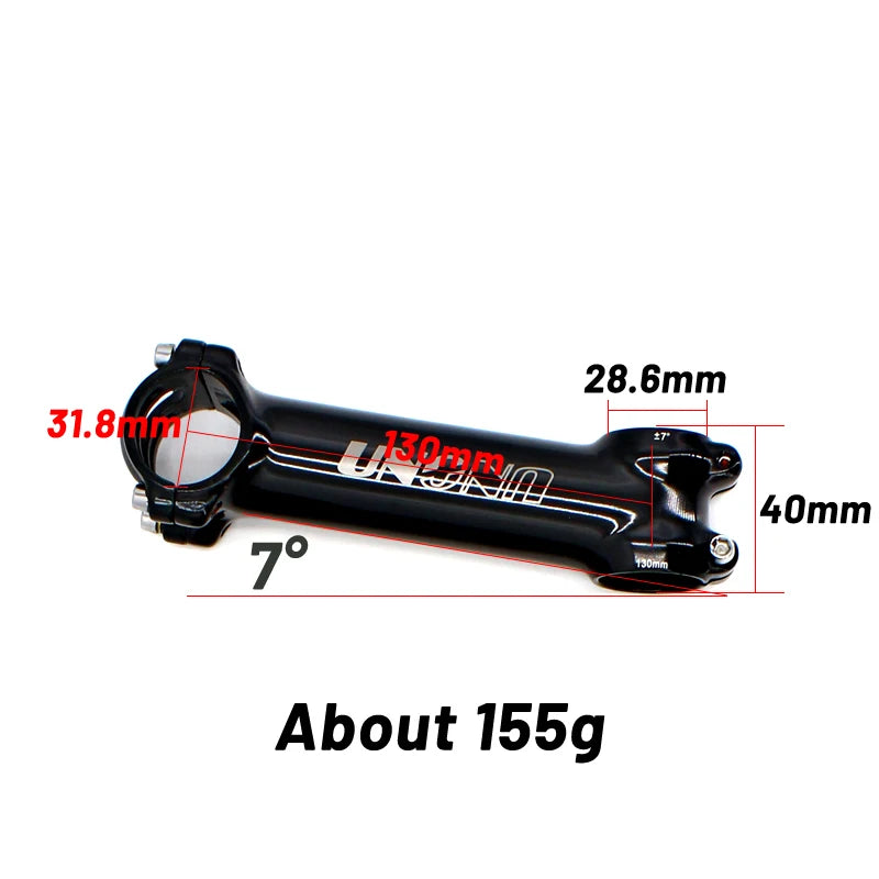 UNO 7 MTB Bike Stem 17 Degree Ultralight Alu 6061 60-130mm Bicycle Stem 35 Degree Kalloy Stem Mountain Bicycle Handlebar Stem