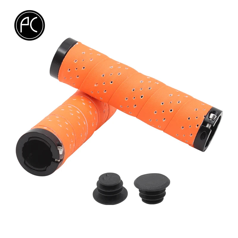 PCycling Bicycle Grips Punch PU Comfortable Non-slip Moisture Absorption Handlebar Tape MTB Road Bike Ultralight Cycling Parts