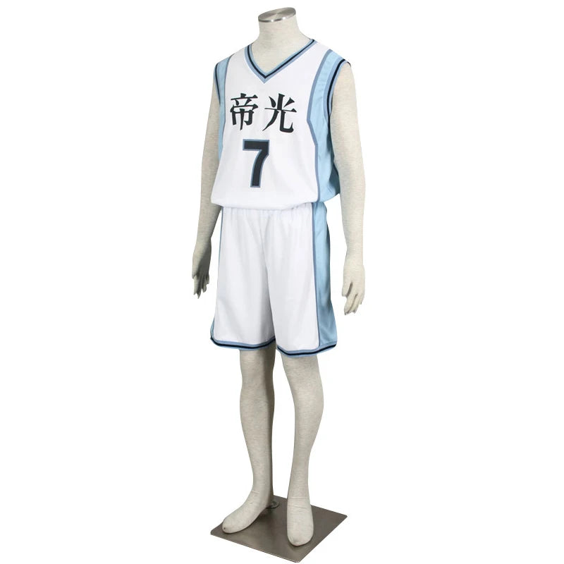 Kuroko no Basuke Teiko School #7 Midorima Shintaro Basketball Jersey Anime School Costume