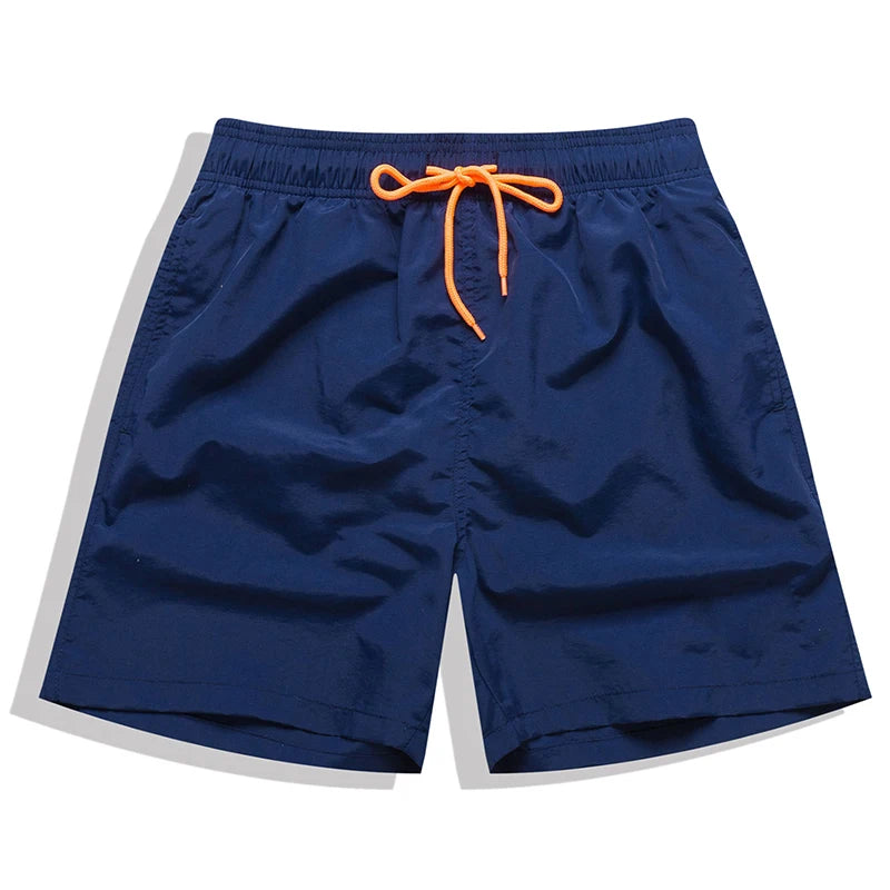 Datifer Brand Summer Men Shorts Fashion Nylon Solid Mesh Liner Traje De Baño Drawstring For Swimsuits Male Surf Sports Shorts