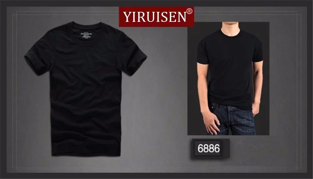 Summer t shirt 2018 new 100% cotton solid t-shirt men short sleeve camiseta