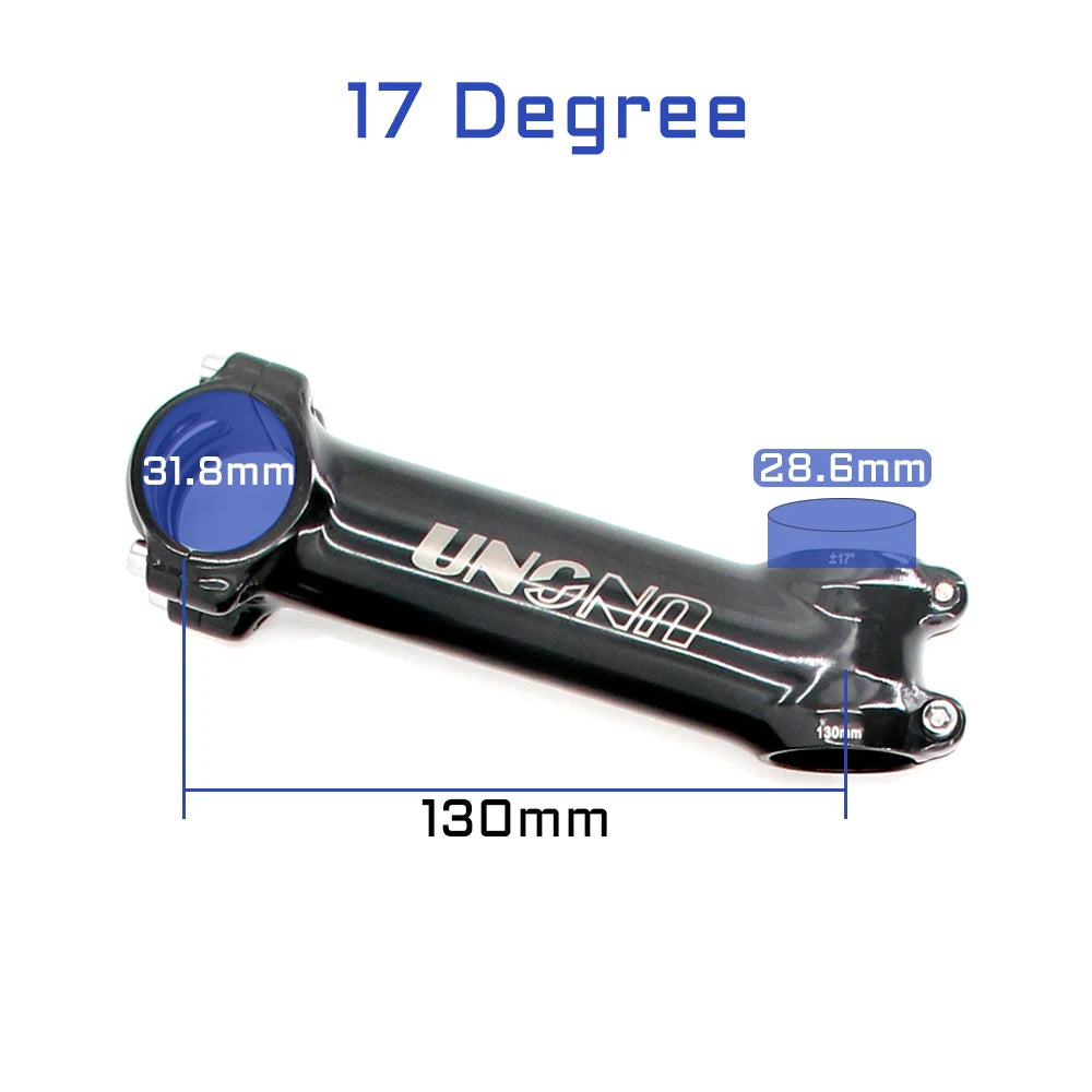 UNO 7 MTB Bike Stem 17 Degree Ultralight Alu 6061 60-130mm Bicycle Stem 35 Degree Kalloy Stem Mountain Bicycle Handlebar Stem