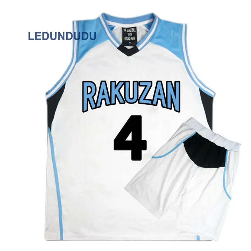 Japan Anime Basket Cosplay Rakuzan School Uniforms Akashi Seijuro Men Jersey Sportswear T-shirt Shorts Basketball Costume Set