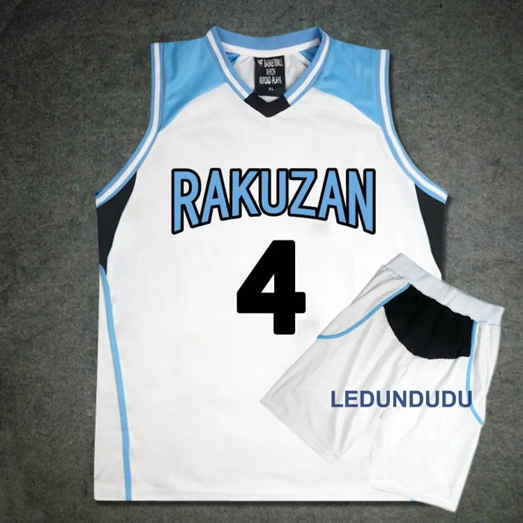 Japan Anime Basket Cosplay Rakuzan School Uniforms Akashi Seijuro Men Jersey Sportswear T-shirt Shorts Basketball Costume Set
