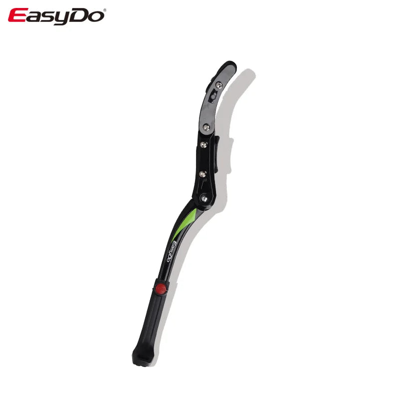 Easydo Bicycle Stand Aluminum Alloy Side kickstand Bicycle Universal for 26-29 Inch MTB Road Bike Height Adjustable Rubber Foot