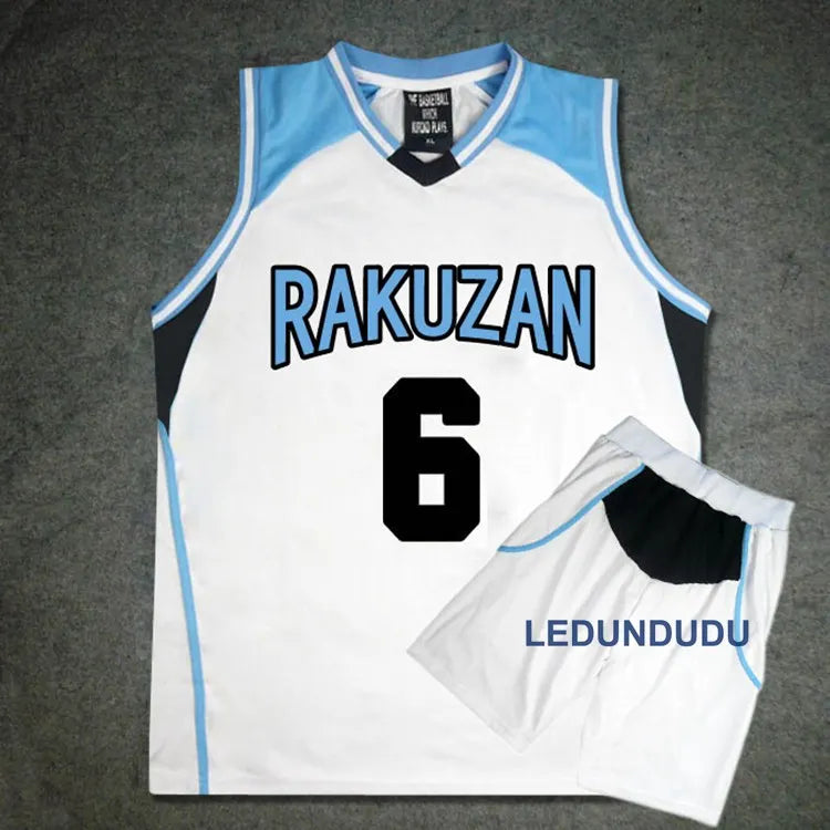 Japan Anime Basket Cosplay Rakuzan School Uniforms Akashi Seijuro Men Jersey Sportswear T-shirt Shorts Basketball Costume Set