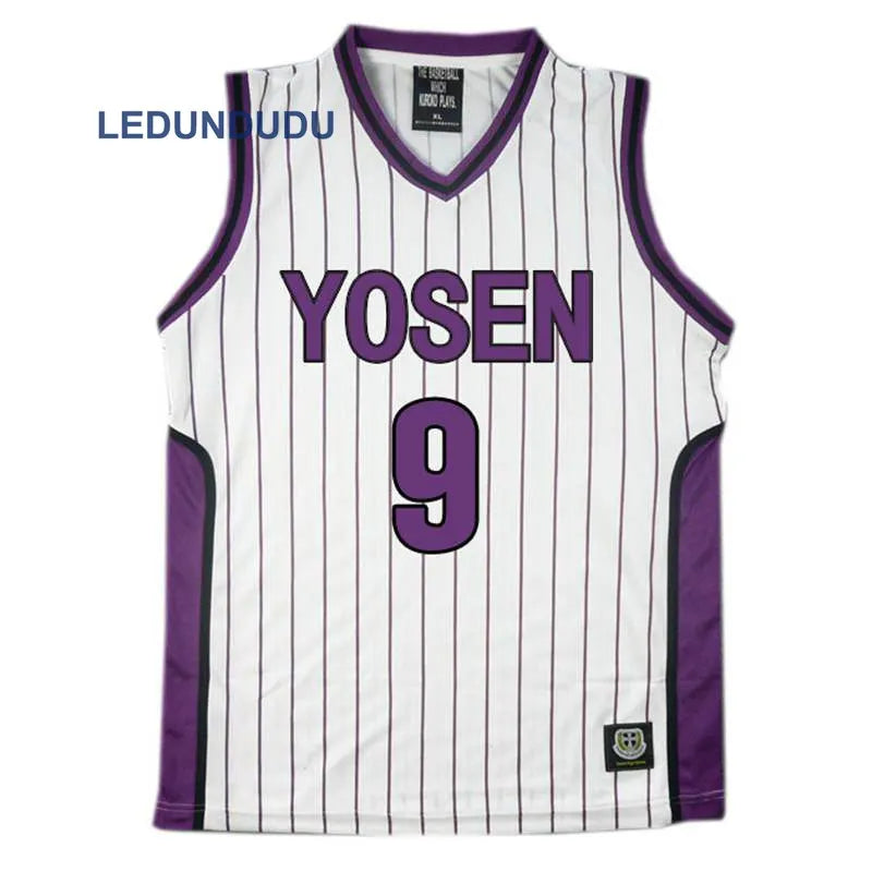 Anime Basket Cosplay Yosen School Uniforms Murasakibara Atsushi Jersey 9 12 Sportswear Men T-shirt Shorts Basketball Costume