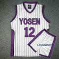 Anime Basket Cosplay Yosen School Uniforms Murasakibara Atsushi Jersey 9 12 Sportswear Men T-shirt Shorts Basketball Costume