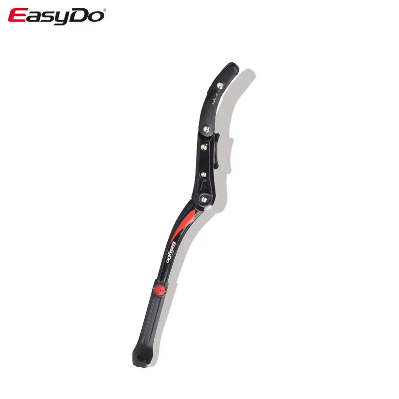 Easydo Bicycle Stand Aluminum Alloy Side kickstand Bicycle Universal for 26-29 Inch MTB Road Bike Height Adjustable Rubber Foot