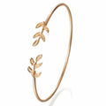 New Leaf Cuff Bracelets for Women Punk Personality Open Bangle Cuff Bracelet Pulseiras Pulseira Feminin Tiny Hand Jewelry