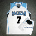 Japan Anime Basket Cosplay Rakuzan School Uniforms Akashi Seijuro Men Jersey Sportswear T-shirt Shorts Basketball Costume Set