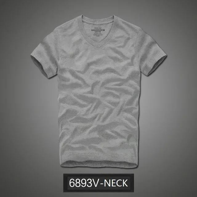 Summer t shirt 2018 new 100% cotton solid t-shirt men short sleeve camiseta