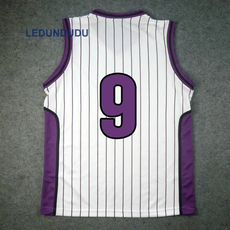 Anime Basket Cosplay Yosen School Uniforms Murasakibara Atsushi Jersey 9 12 Sportswear Men T-shirt Shorts Basketball Costume