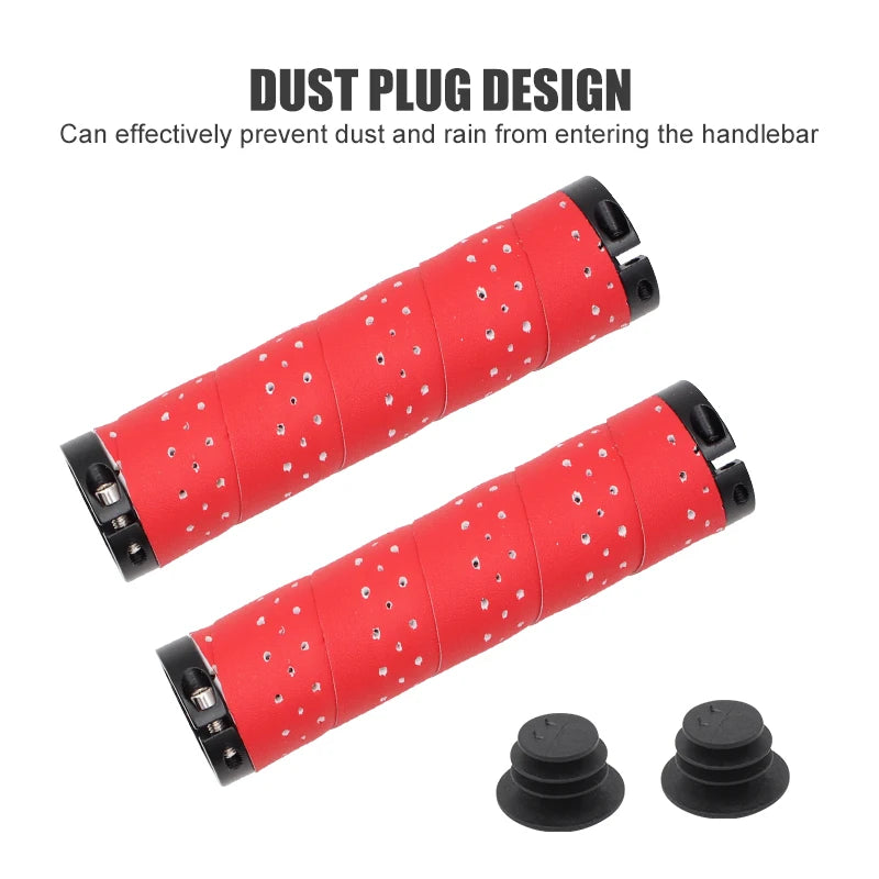 PCycling Bicycle Grips Punch PU Comfortable Non-slip Moisture Absorption Handlebar Tape MTB Road Bike Ultralight Cycling Parts