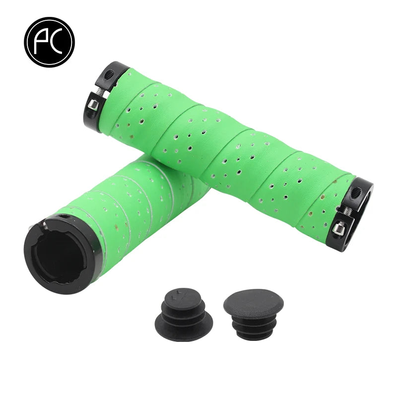 PCycling Bicycle Grips Punch PU Comfortable Non-slip Moisture Absorption Handlebar Tape MTB Road Bike Ultralight Cycling Parts