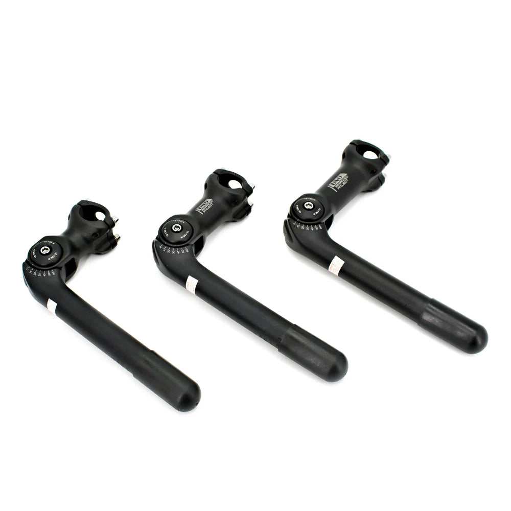 UNO Adjustable Bike Quill Stem 60 Degree Handlebar Stem Riser City Bicycle Front Fork Stem With Quill 25.4 x180mm Stem Extender